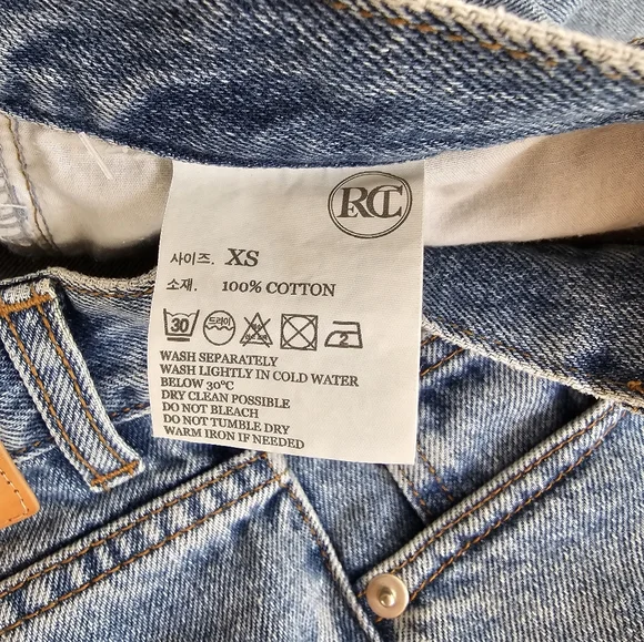 Recto Tapered Jean Light Wash 100% Cotton Japanese Denim Size XS US 26 - Picture 8 of 8